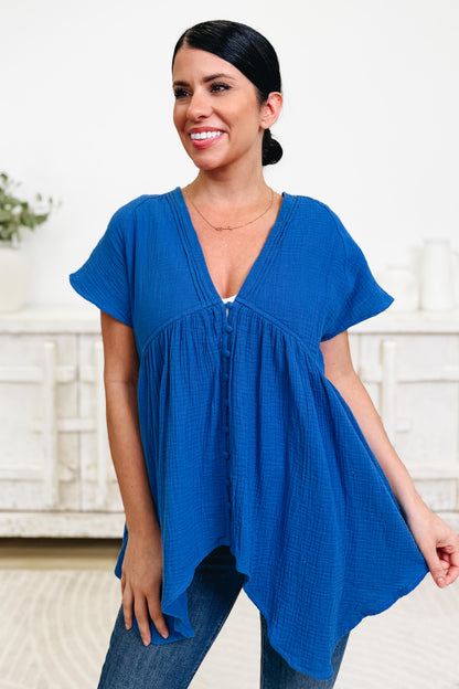 Florise Button Down Top -  2 Colors!