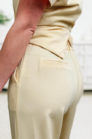 Saltwater Breeze Straight Leg Pants - Butter Yellow