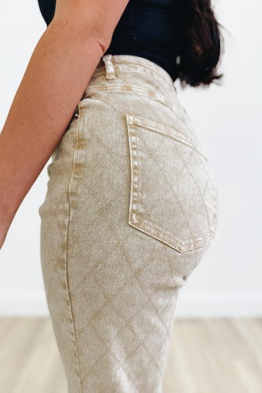 Take The Lead By Blue B - Wide Leg Jeans - Sand