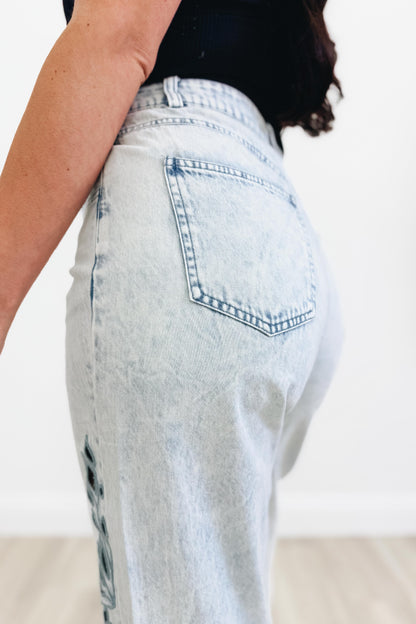 Greater Plan By Mystree - Floral Straight Leg Jeans - 2 Colors!