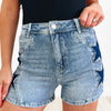 Cosmic Cutie By Saige Denim - Star Denim Shorts
