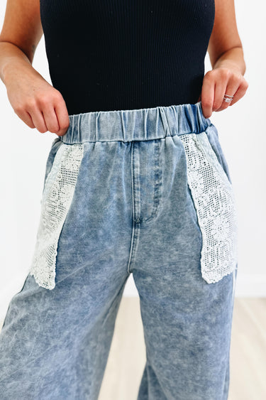 Braided Blessings Pants - Denim