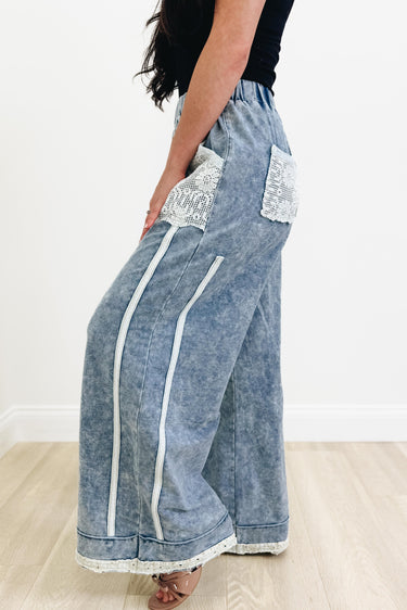 Braided Blessings Pants - Denim