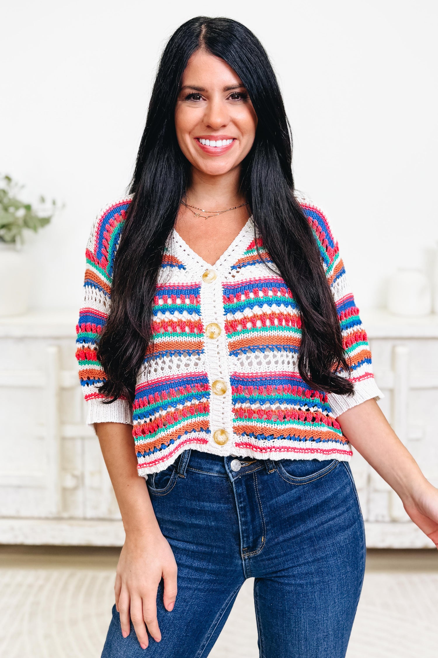 Summer Stripe Cardigan