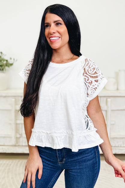 Lace Full Of Grace Top - 2 Colors!