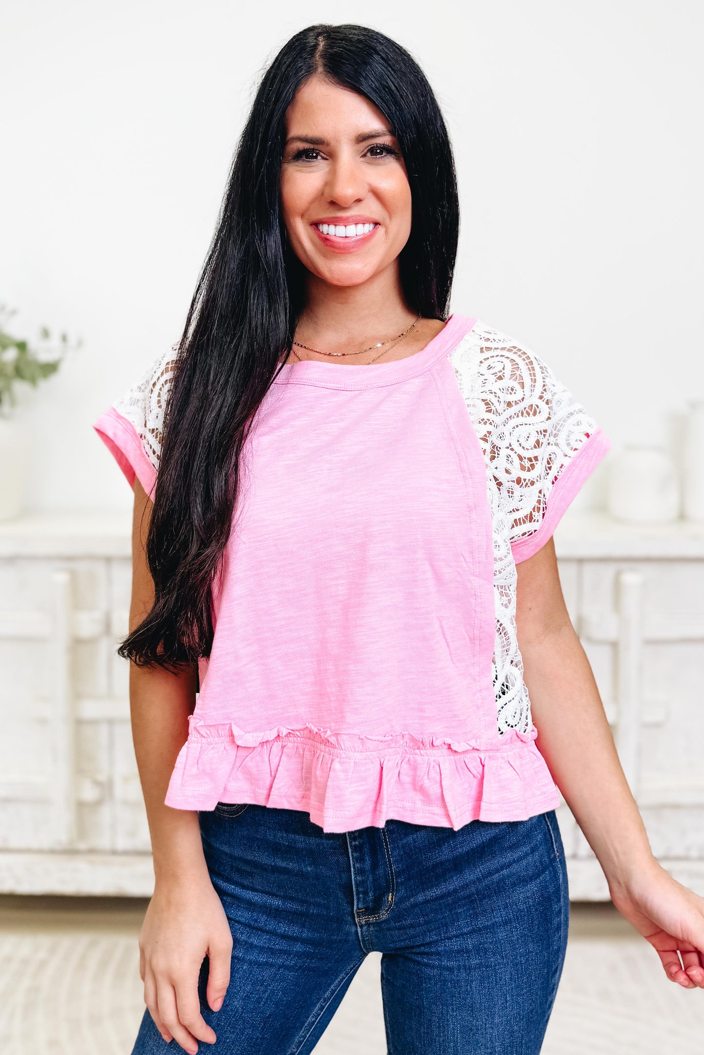 Lace Full Of Grace Top - 2 Colors!