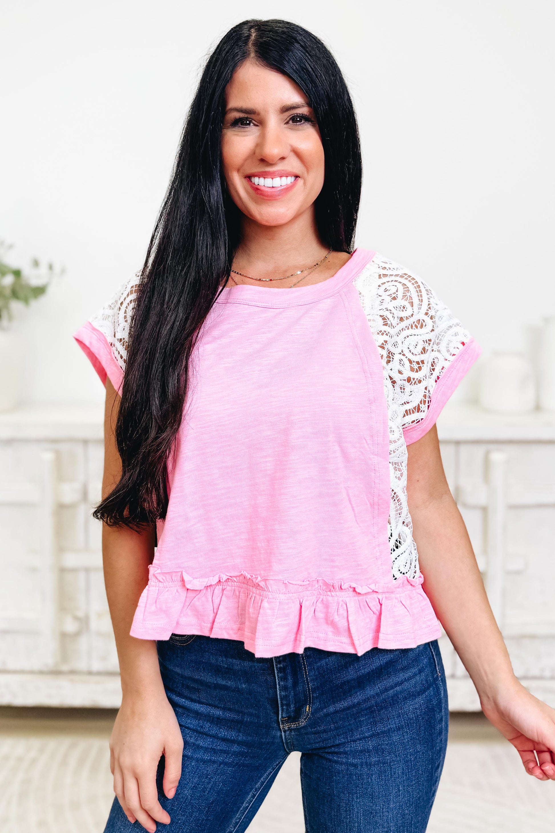 Lace Full Of Grace Top - 2 Colors!
