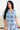 Designer Frenzy Button Down Top - Ice Blue