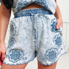 Designer Frenzy Shorts - Ice Blue