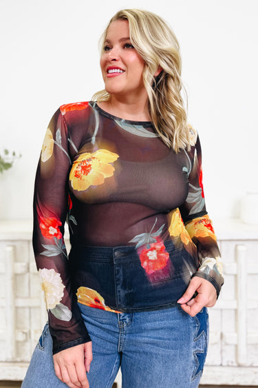 Spring Is In The Air Mesh Top