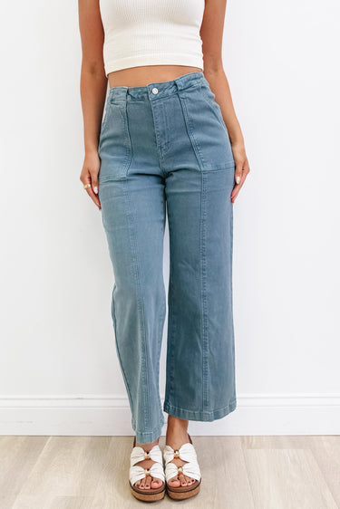 Power Move By Zenana - Straight Leg Utility Pants - 4 Colors!