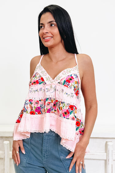 Flower Puff Girl Tank Top- 2 Colors!