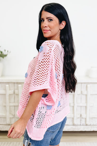 Daisy Charm Knit Sweater