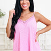 Ready Spaghetti Lace Tank Top - 2 Colors!