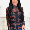 Lucky You Cowgirl Mesh Top