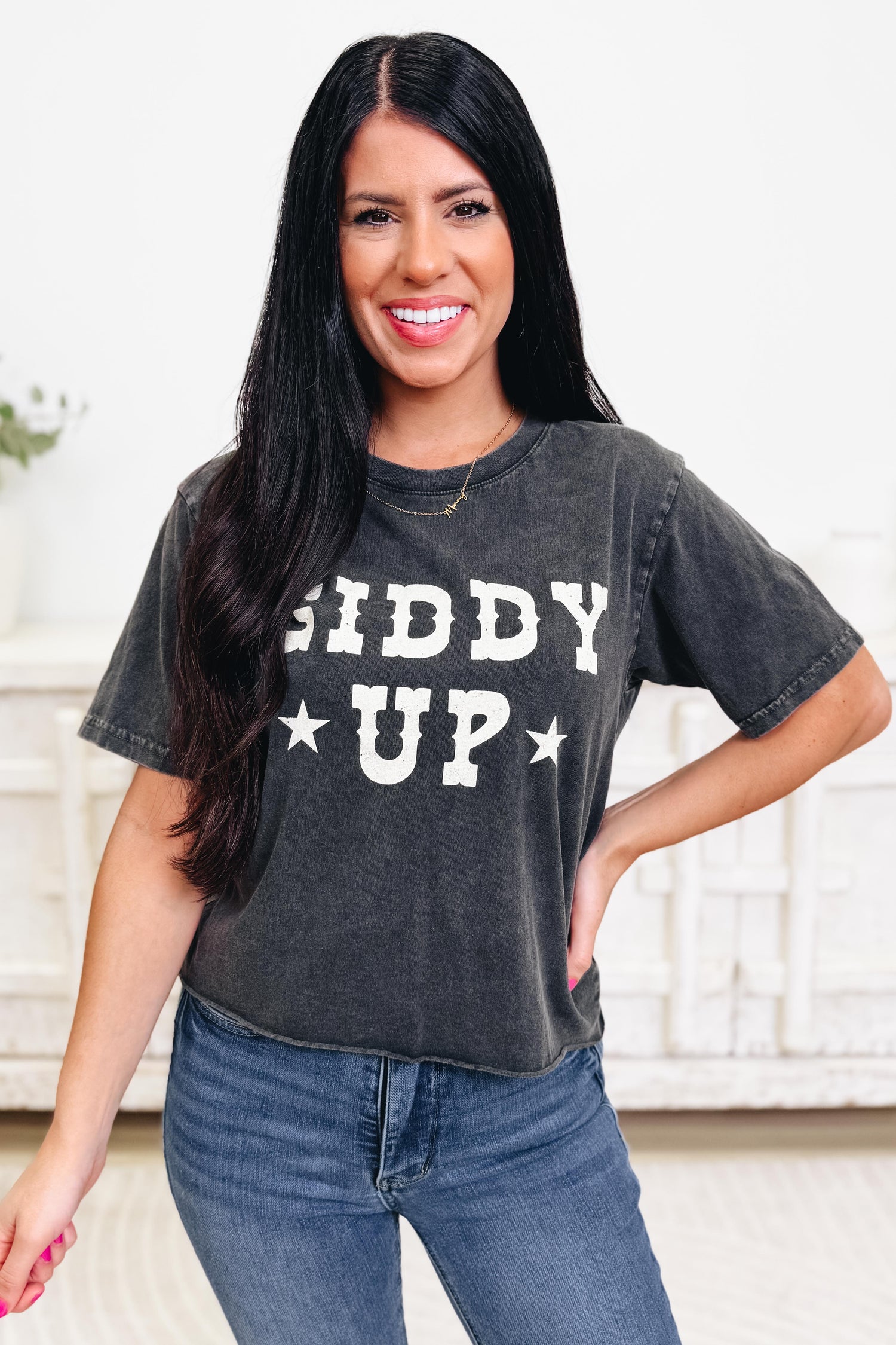 Giddy Up Graphic Tee - 2 Colors!