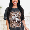Wild Saddle Leopard Graphic Tee - 3 Colors!