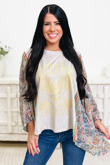 Free Bird Vintage Graphic Top - 2 Colors!