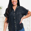 Casual Consistency Button Down Top - 2 Colors!