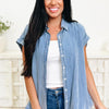 Easy Breezy Chambray Button Down Top