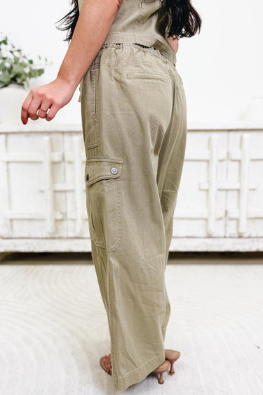 The Same Page Pants - Dark Tan