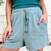 Take A Stance Shorts - Dusty Teal