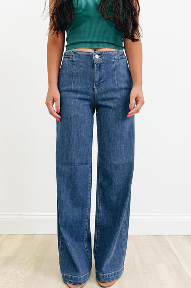 Back To Business By Risen - Slouchy Wide Leg Jeans
