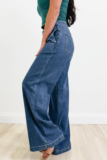 Back To Business By Risen - Slouchy Wide Leg Jeans
