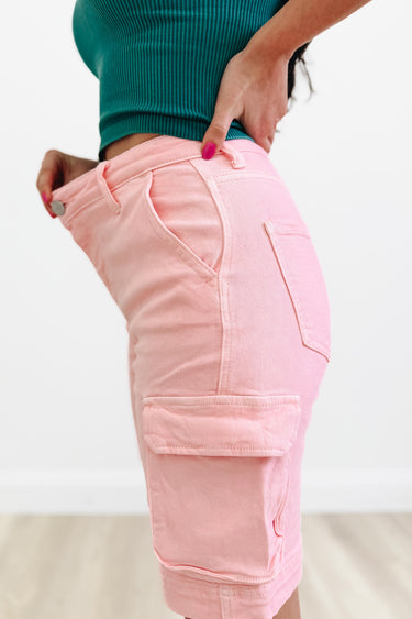 Pink Drink By Risen - Bermuda Cargo Shorts