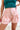 Catchin Feels Denim Shorts - Coral Pink