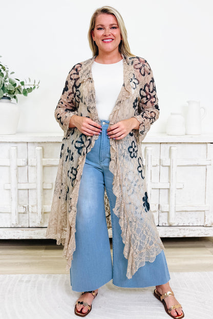 Doodle Me Daisies Duster Cardigan