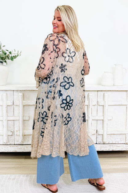 Doodle Me Daisies Duster Cardigan