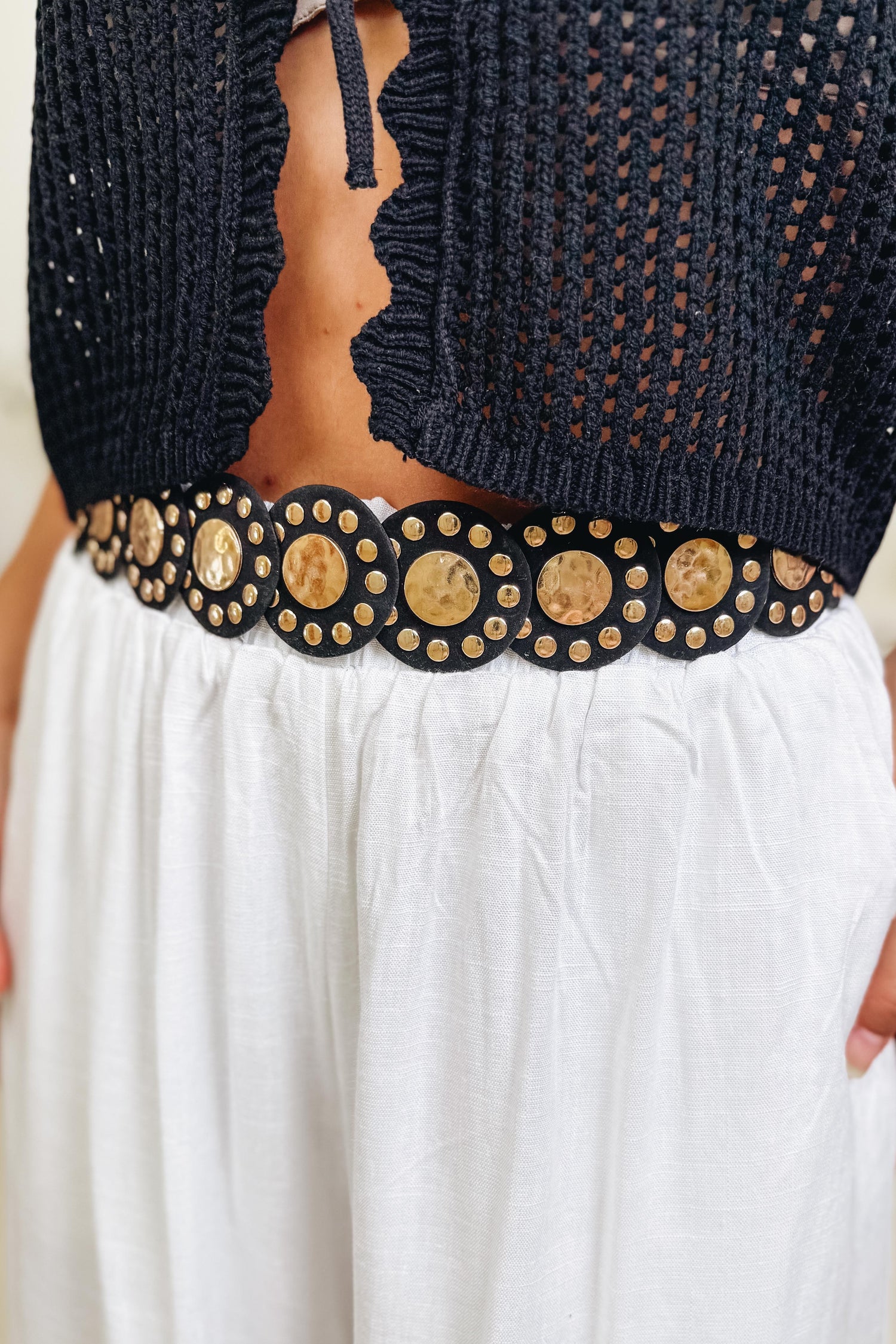 Western Concho Link Belts - 3 Colors!