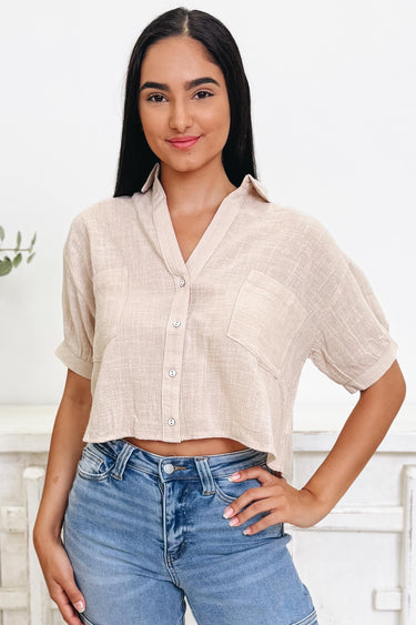 Soft Aura Button Down Top - 3 Colors!
