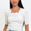 Be My Sweetheart Scalloped Top - 6 Colors!