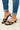 Solid Gem Stud Heel Sandals - Black