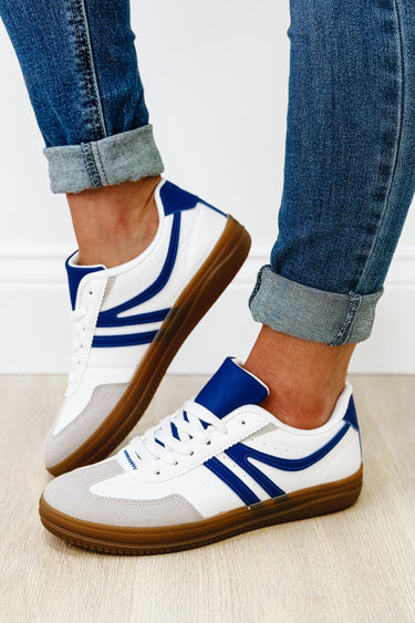 Gana Retro Gum Sole Sneakers - Blue