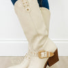 Jubilee Western Harness Boots - Ivory