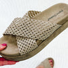 Kind Woven Platform Sandals - Taupe