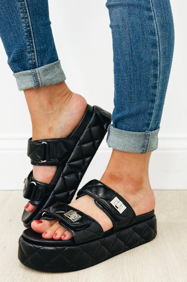 Vintage Havana Onya Platform Sandals - Black