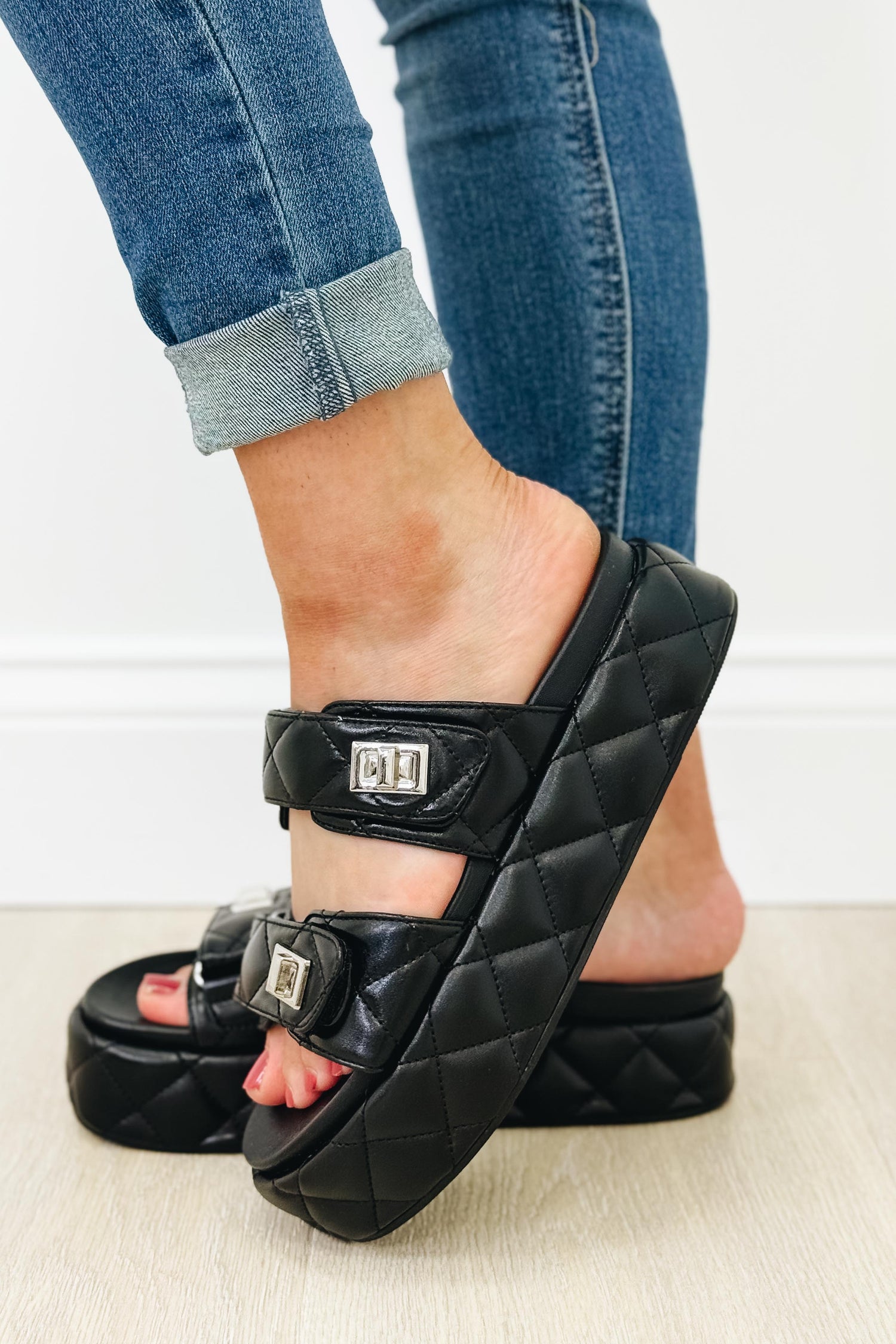 Vintage Havana Onya Platform Sandals - Black