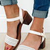 Arcy Heel Sandals - White