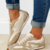 Express Rhinestone Sneakers - Nude Gold