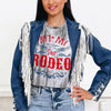 Like It Like That Fringe Denim Jacket