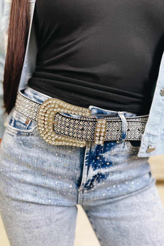Rhinestone Western Belts - 2 Colors!