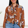 Starlight Cowgirl Ruffle Blouse