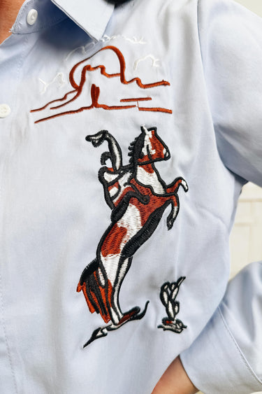 Sweet Desert Riders Embroidered Top