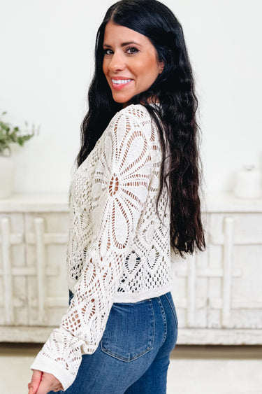 The Why Floral Crochet Cardigan