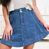 Magnolia Denim Flare Skirt - Denim Blue