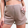 On The Clock Flow Shorts - Silken Taupe